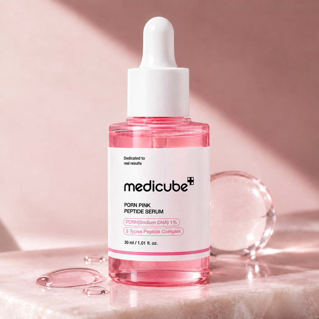 Medicube Pink Pdrn Peptide Serum 30ml: Repara, reafirma y da brillo natural.
